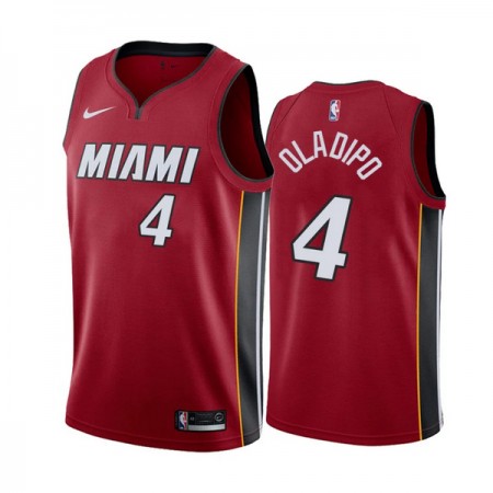 NBA Mænd Trøje Miami Heat Victor Oladipo 4 2022-23 Jordan Icon Edition Rød Swingman